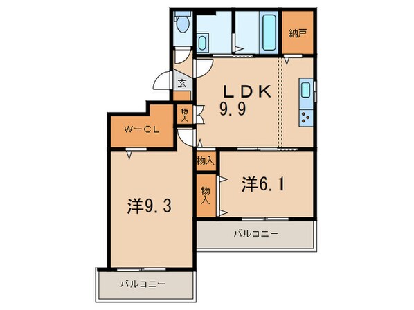 グリーン・ヒル甲東の物件間取画像